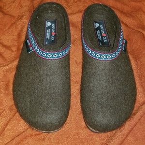 Haflinger Wool Clogs Brown Women's size 38